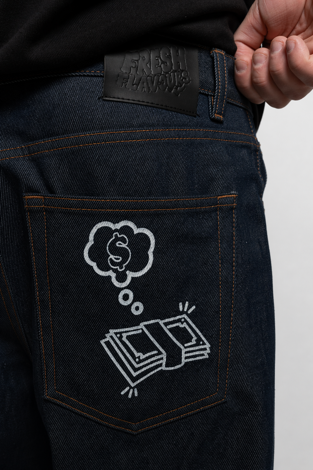 INDIGO RAW CASH JEAN