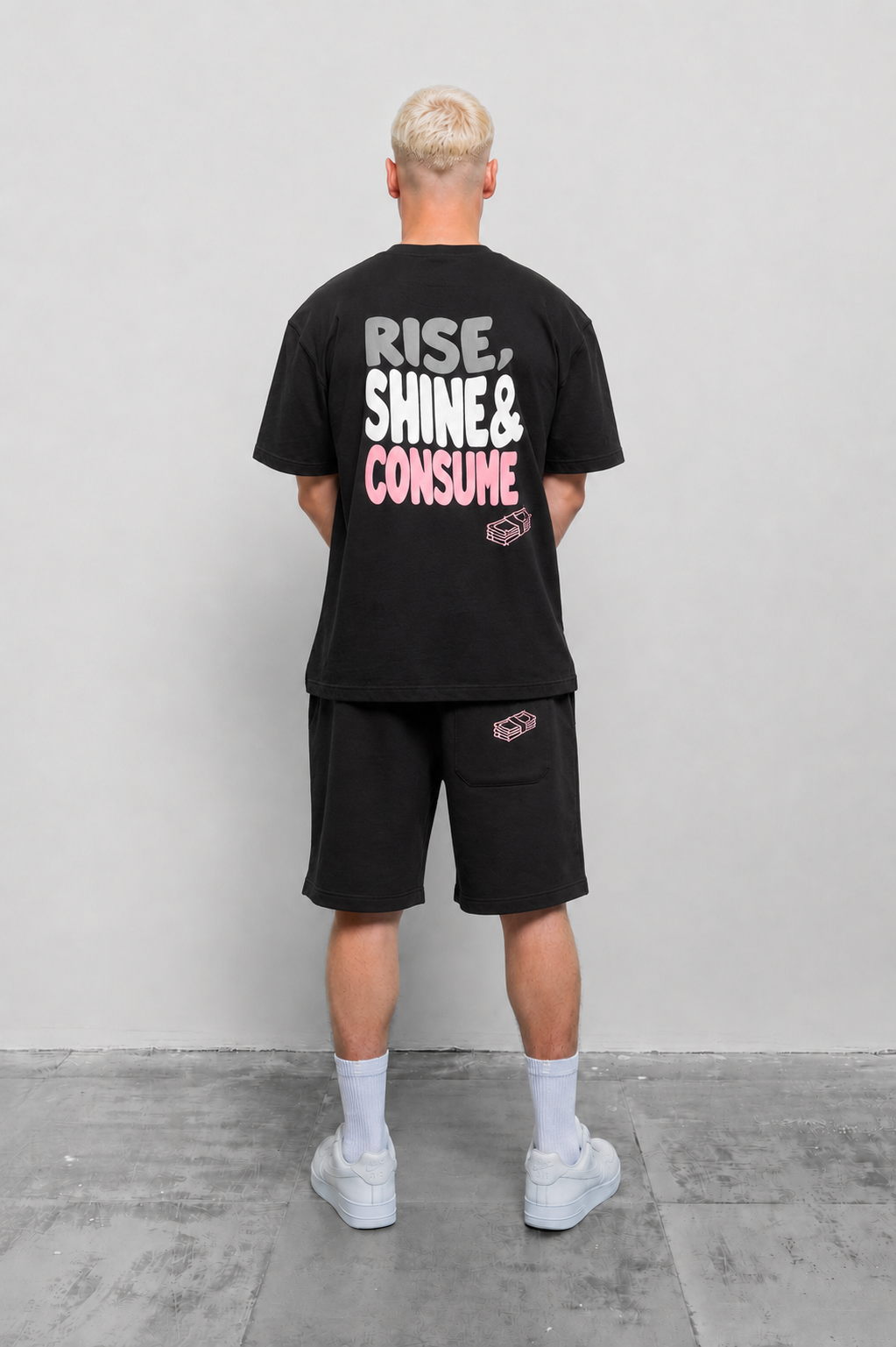 BLACK PINK RISE TEE