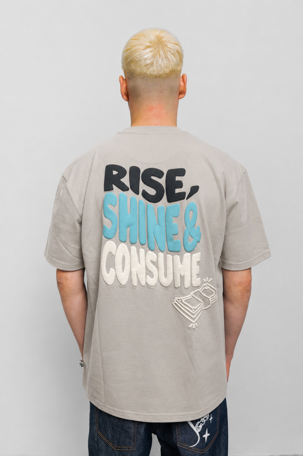 GREY RISE TEE