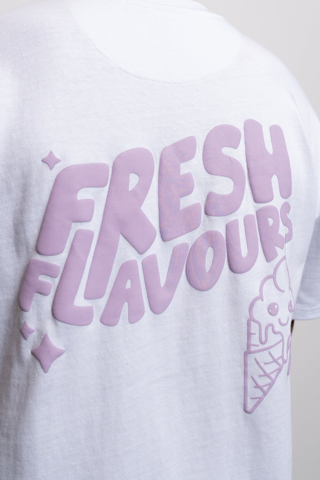WHITE/LILAC FRESH FLAVOURS TEE