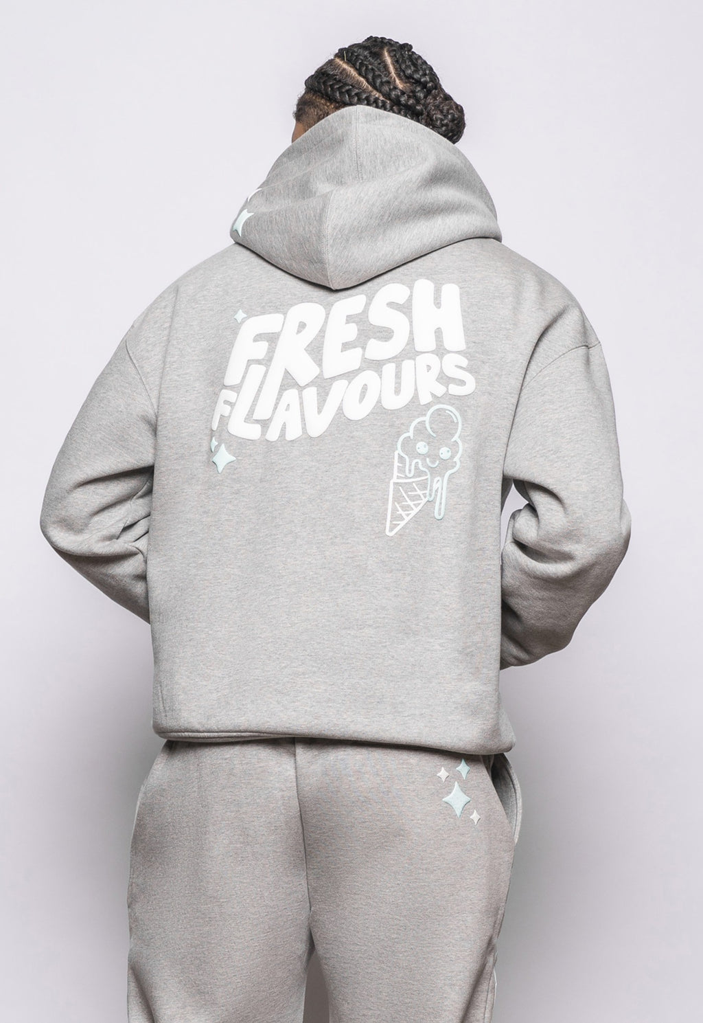 GREY MARL FRESH FLAVOURS HOODIE