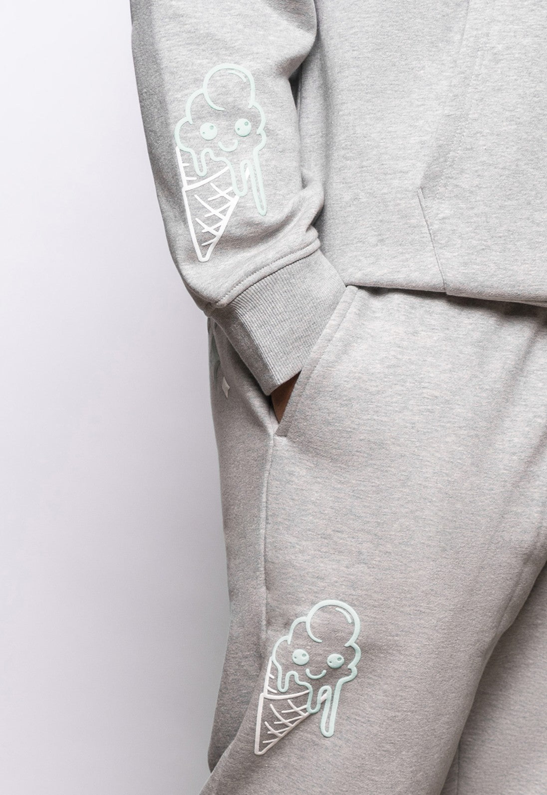 GREY MARL FRESH FLAVOURS HOODIE