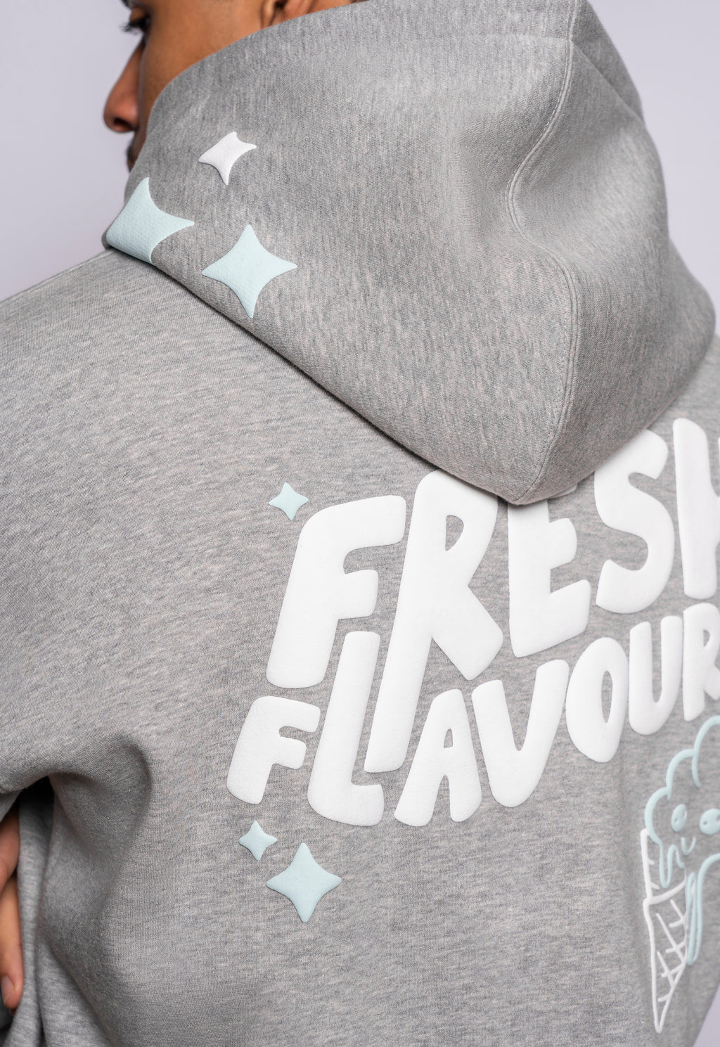 GREY MARL FRESH FLAVOURS HOODIE