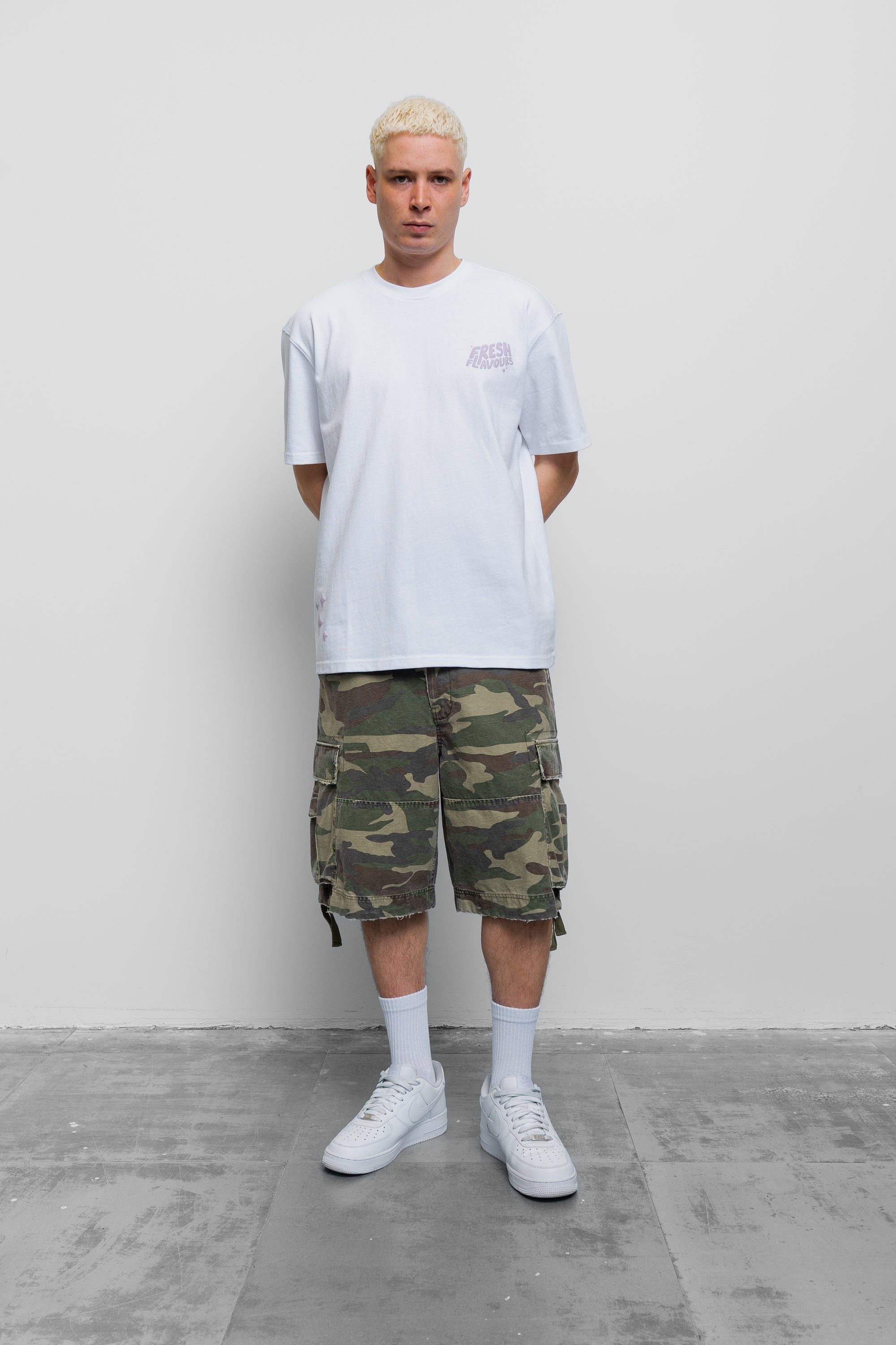 WHITE/LILAC FRESH FLAVOURS TEE