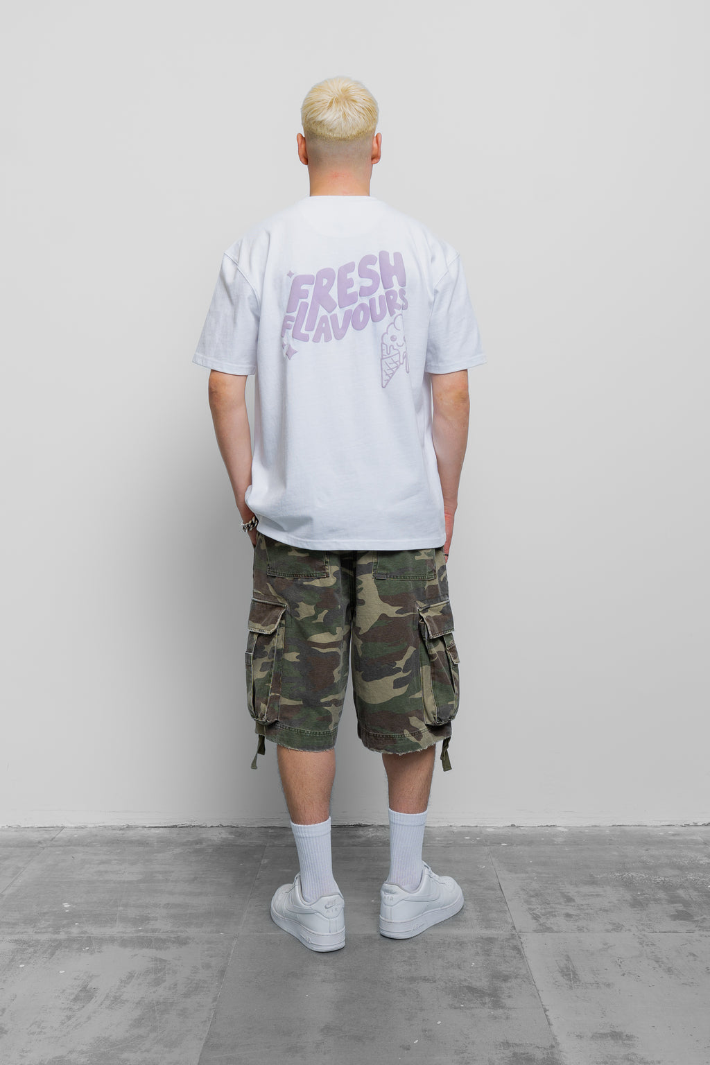 WHITE/LILAC FRESH FLAVOURS TEE