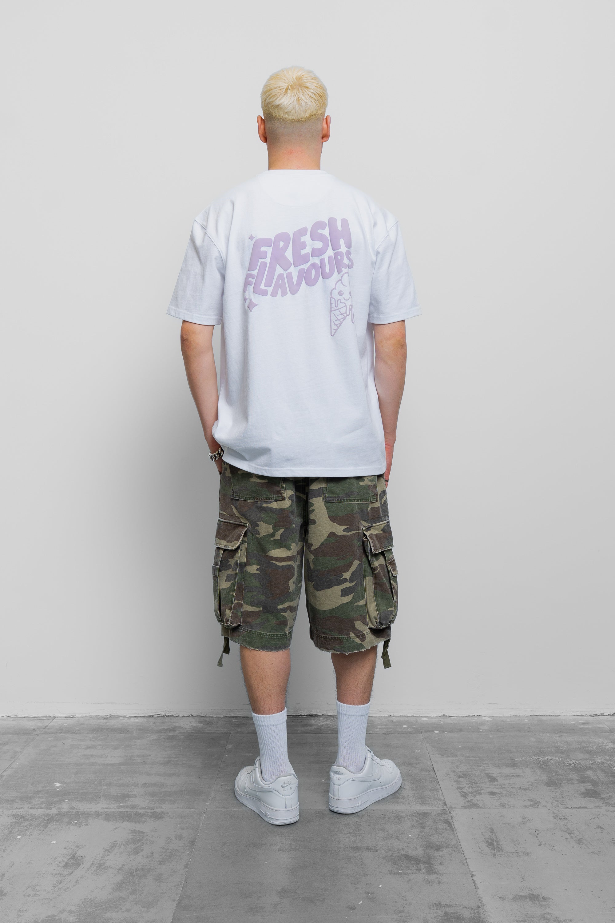 WHITE/LILAC FRESH FLAVOURS TEE