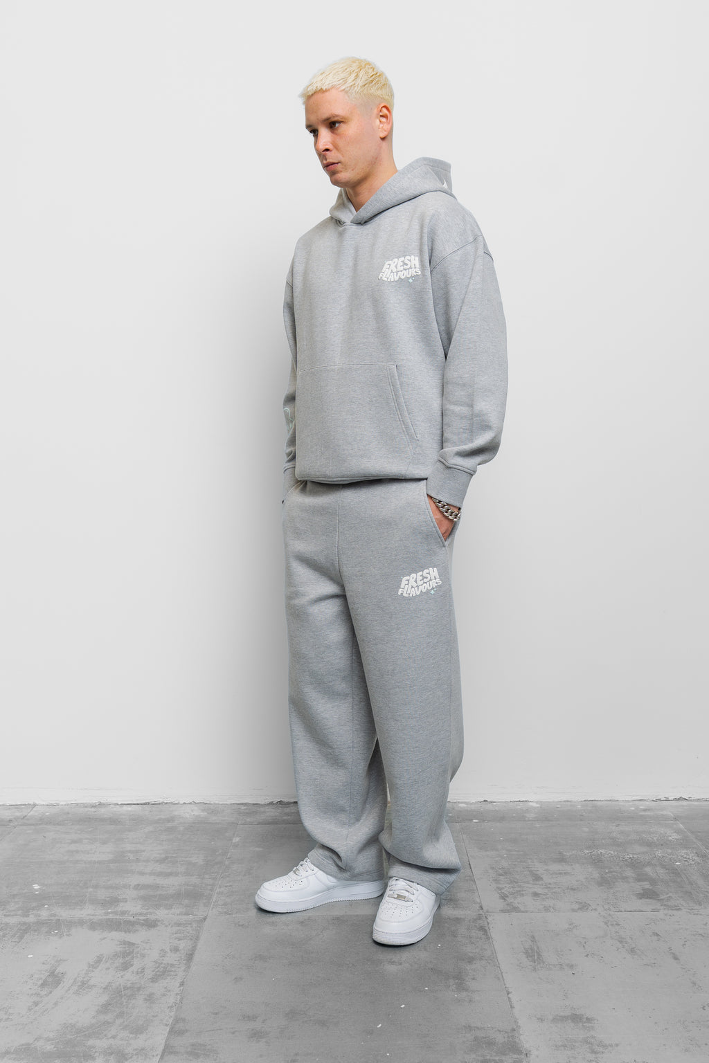 GREY MARL FRESH FLAVOURS HOODIE