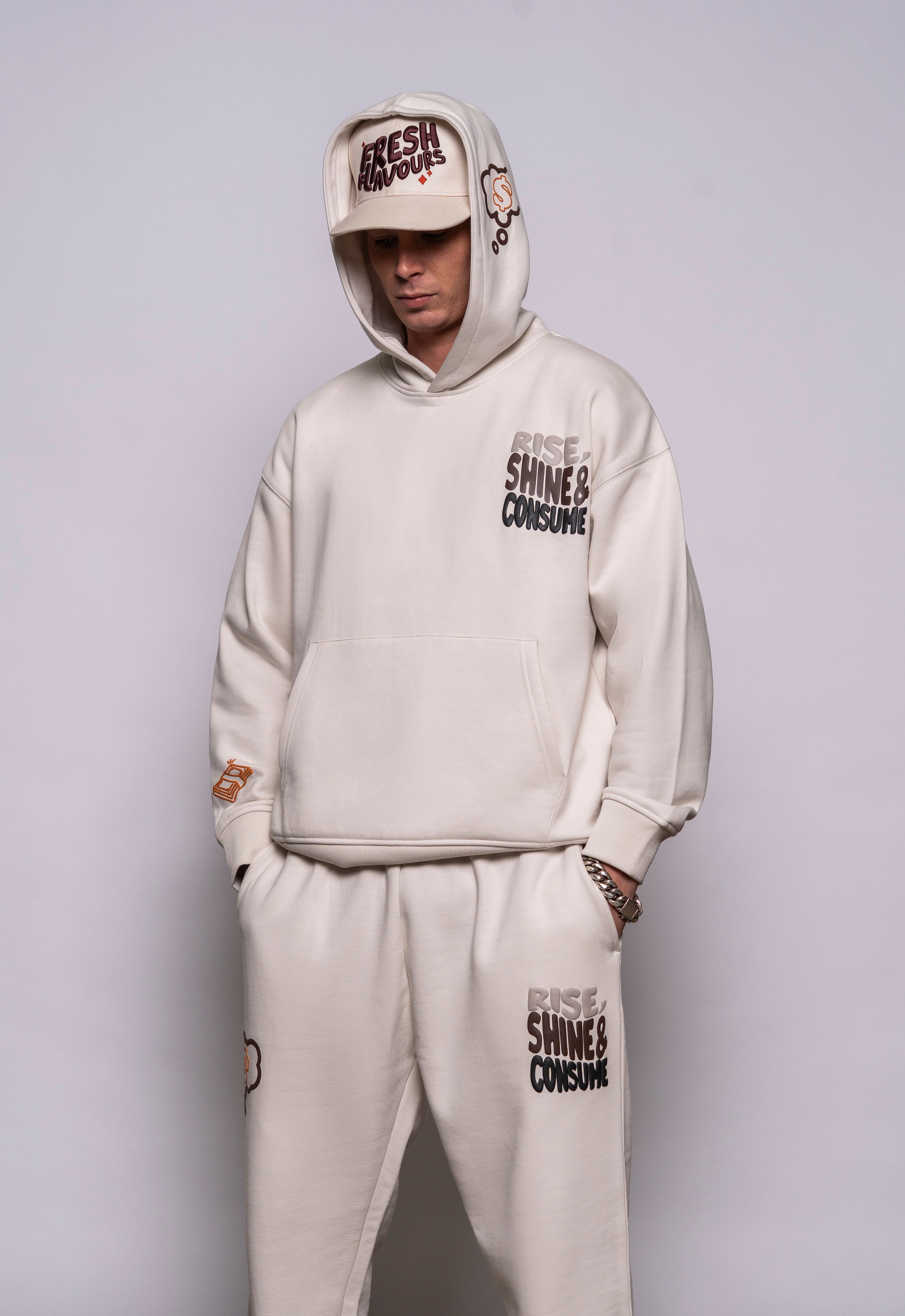 ECRU RISE HOODIE