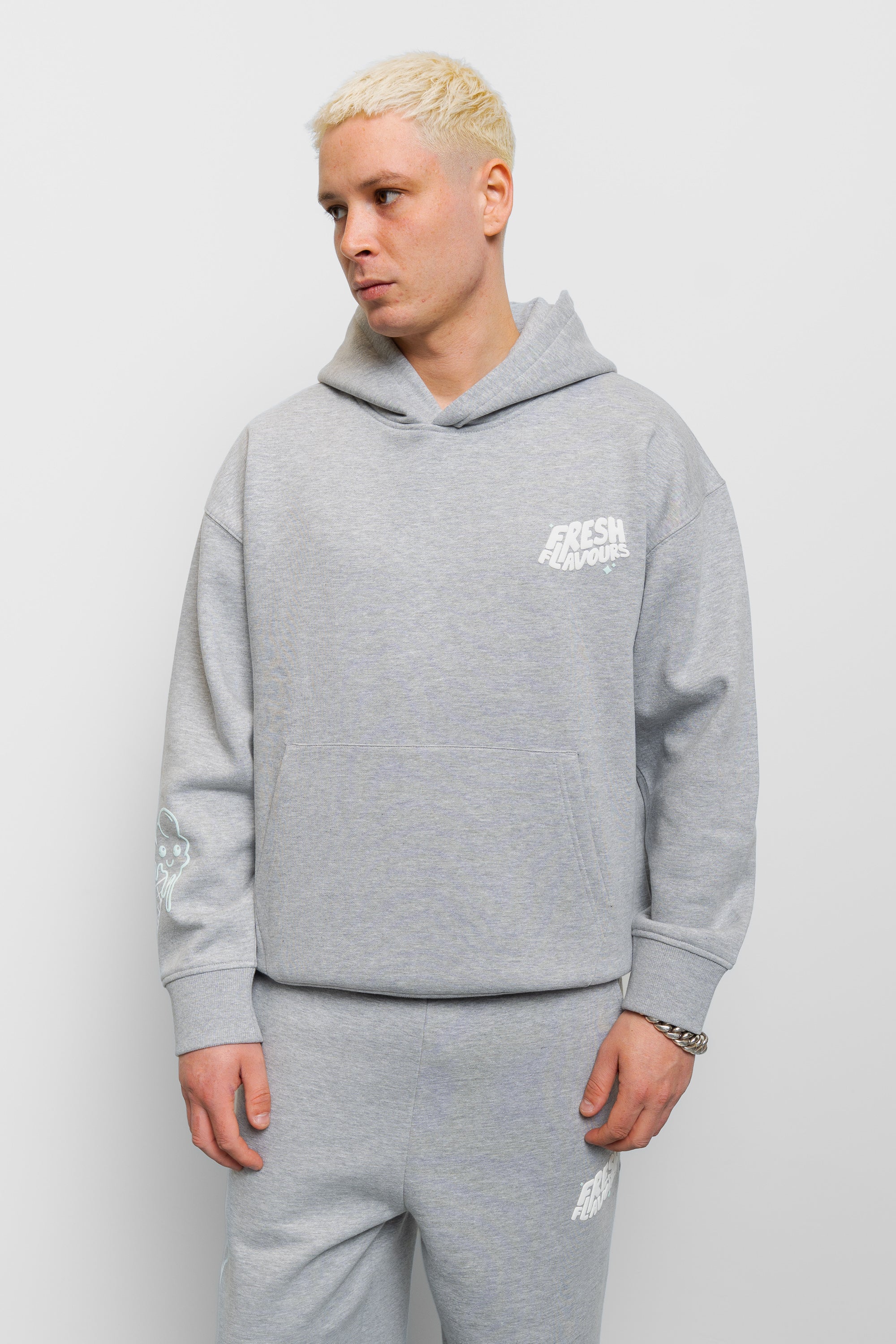 GREY MARL FRESH FLAVOURS HOODIE