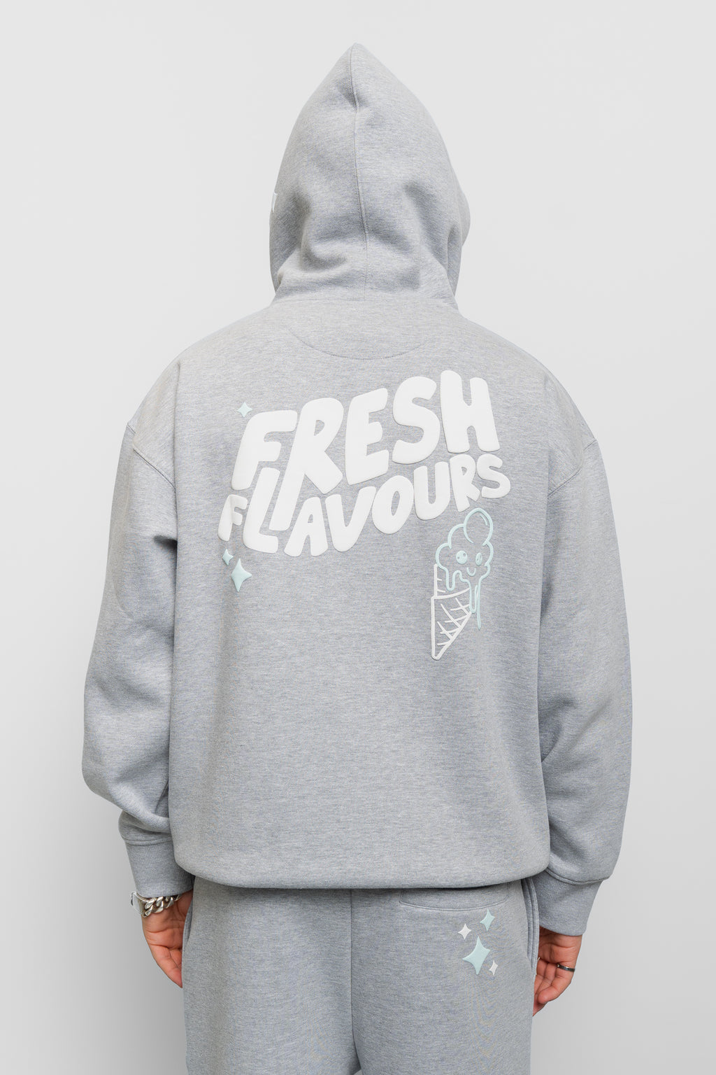 GREY MARL FRESH FLAVOURS HOODIE