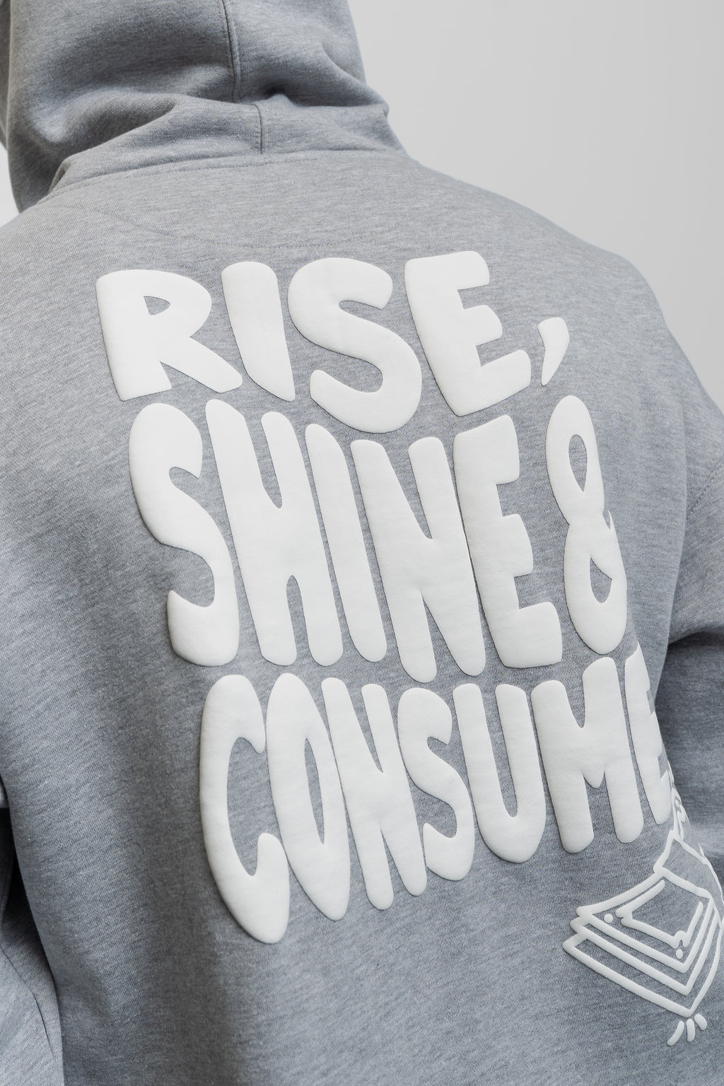 GREY MARL RISE HOODIE