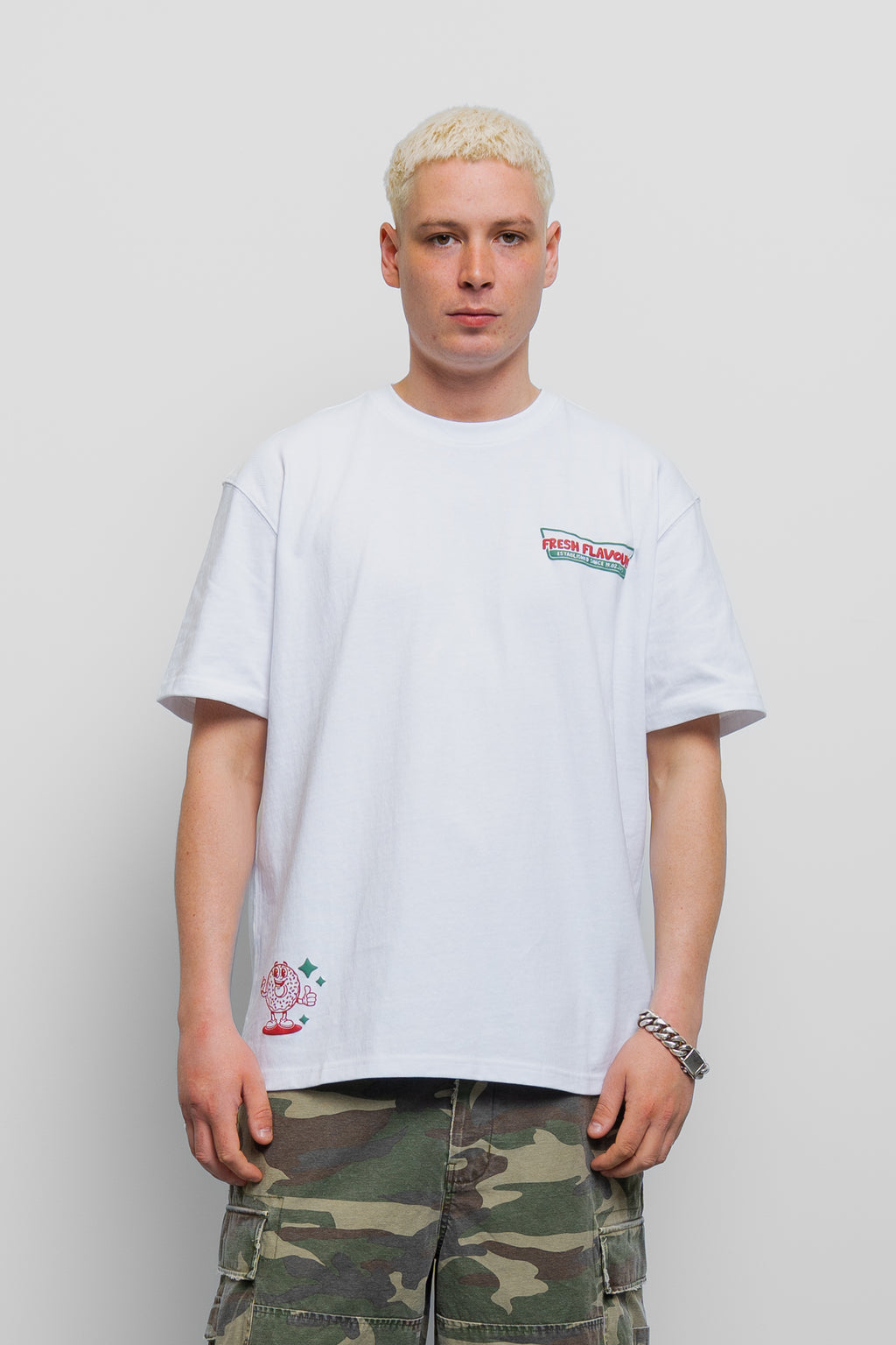 WHITE WONDOUGHFUL TEE