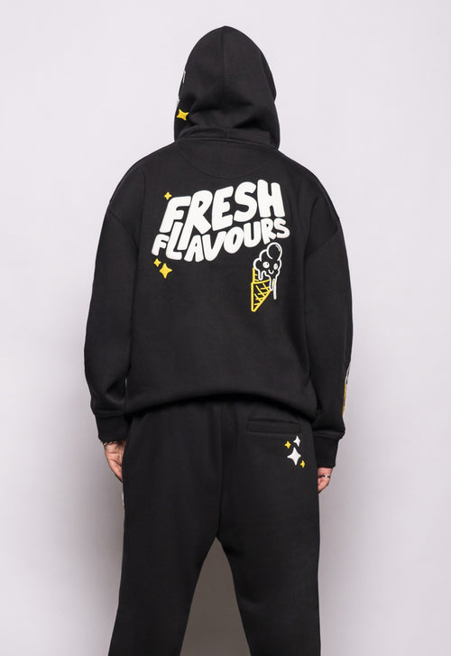 BLACK FRESH FLAVOURS HOODIE