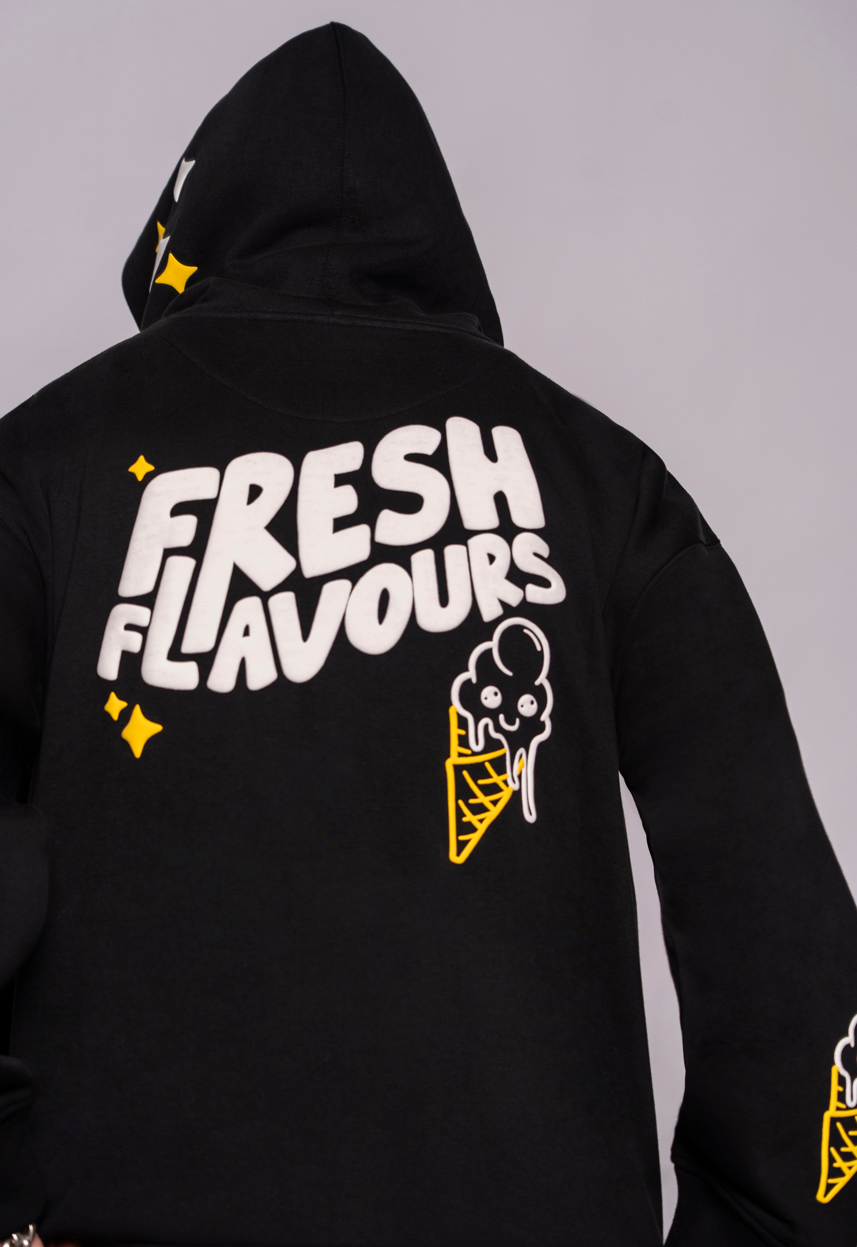 BLACK FRESH FLAVOURS HOODIE