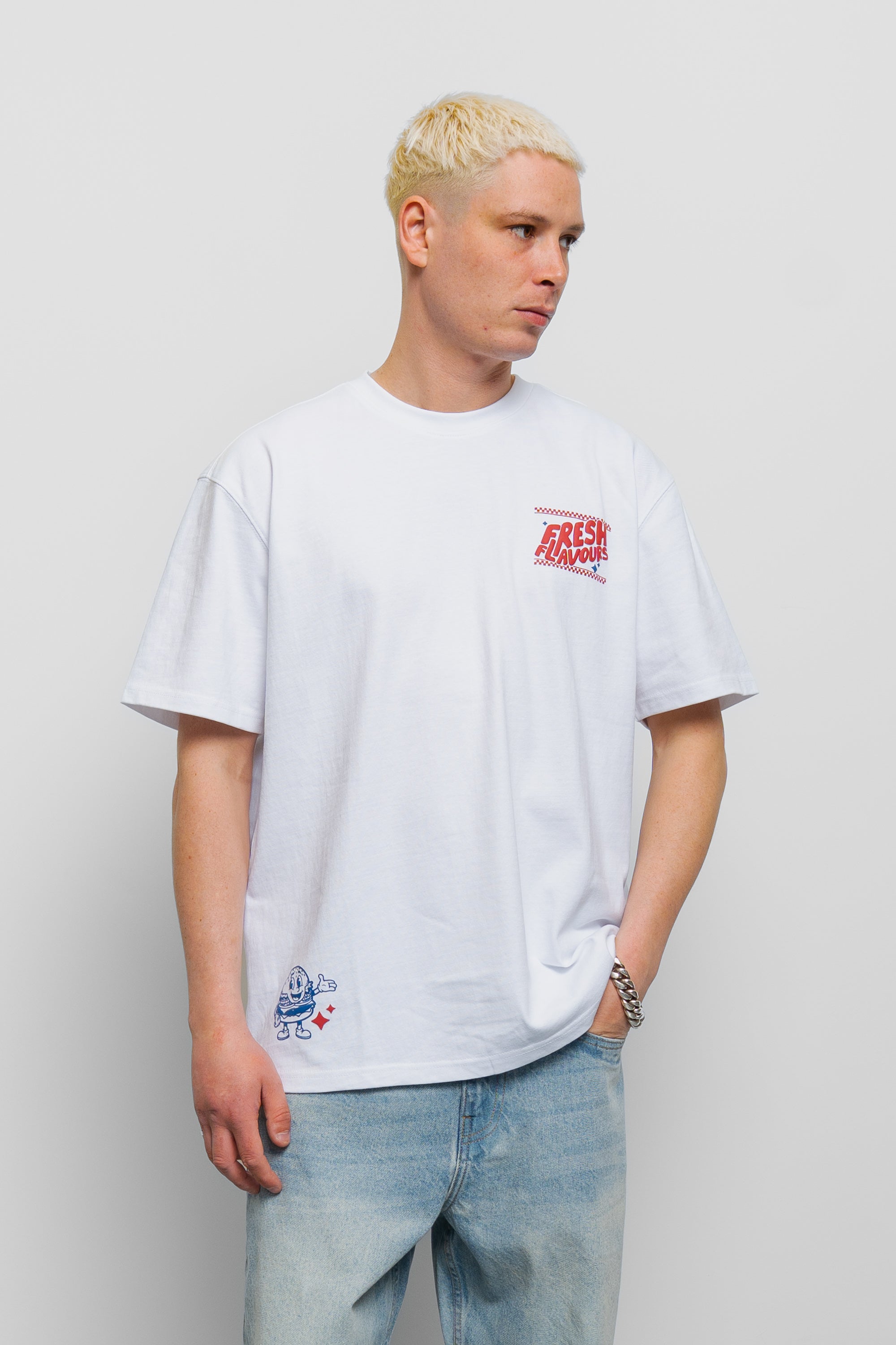 WHITE DINER TEE