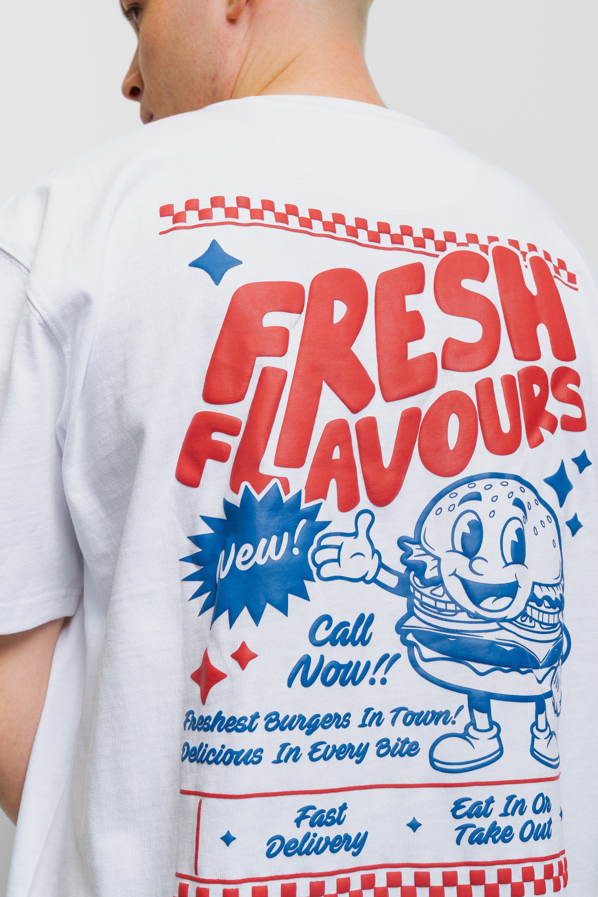 WHITE DINER TEE