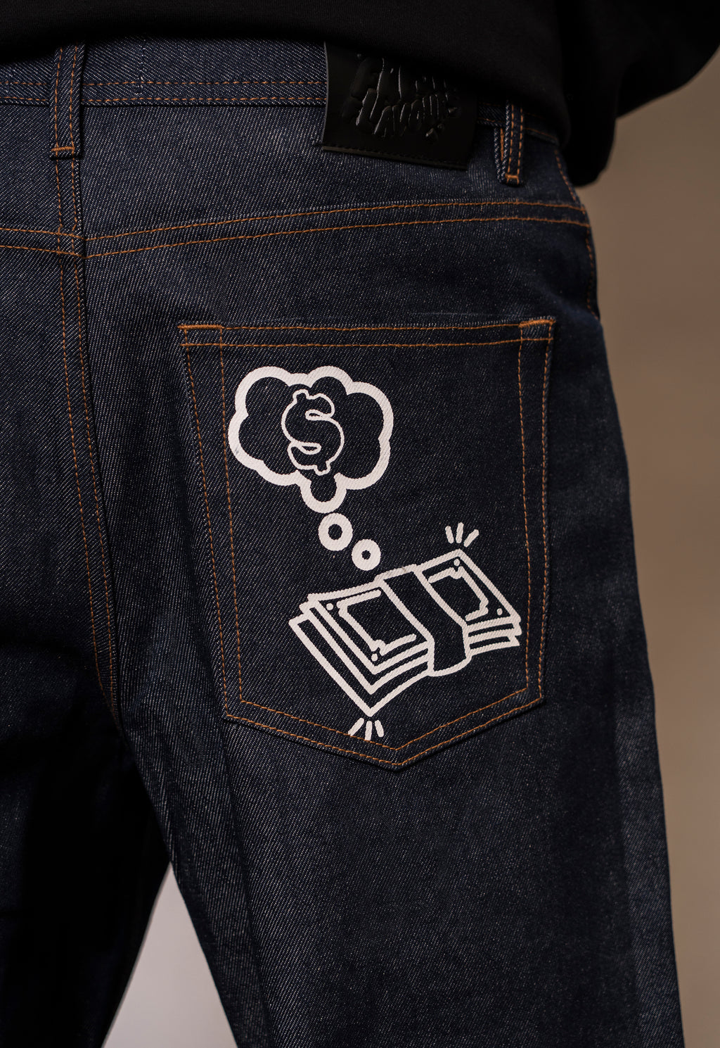 INDIGO RAW JEAN DOLLAR