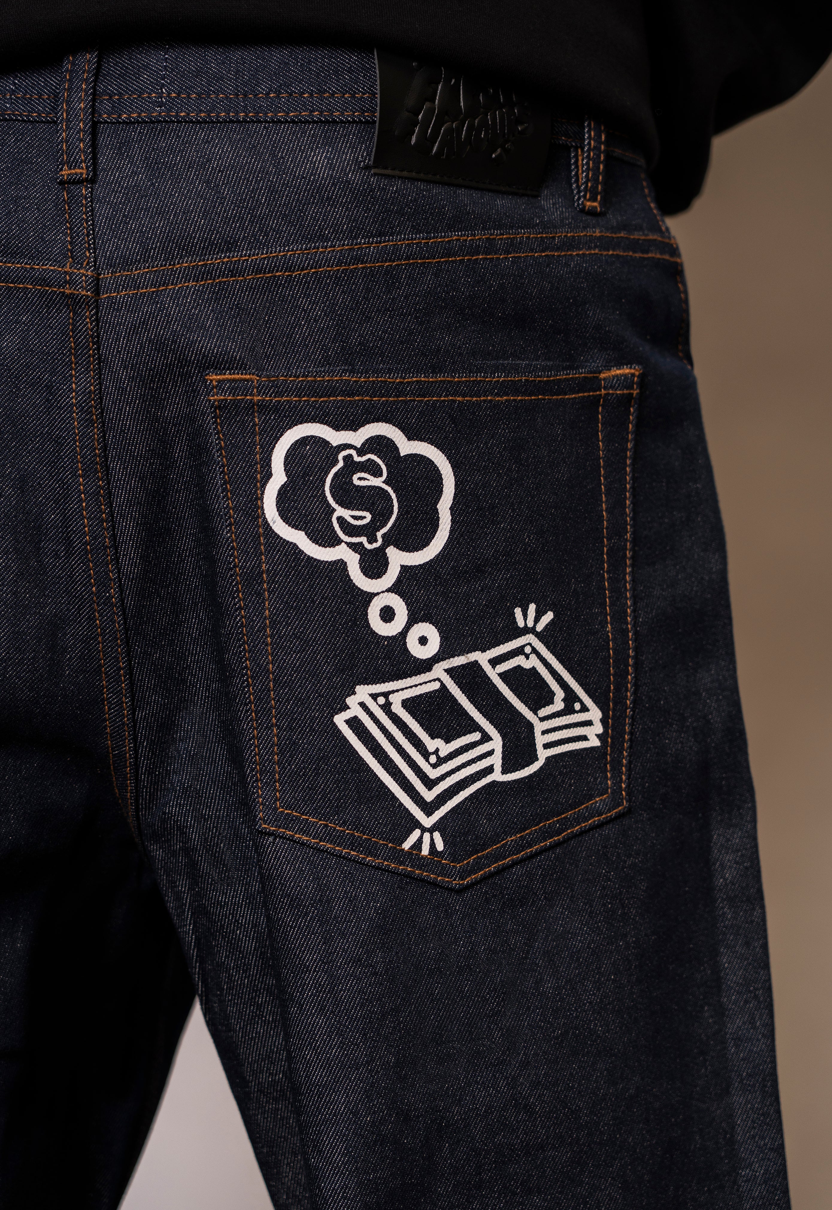 INDIGO RAW JEAN DOLLAR