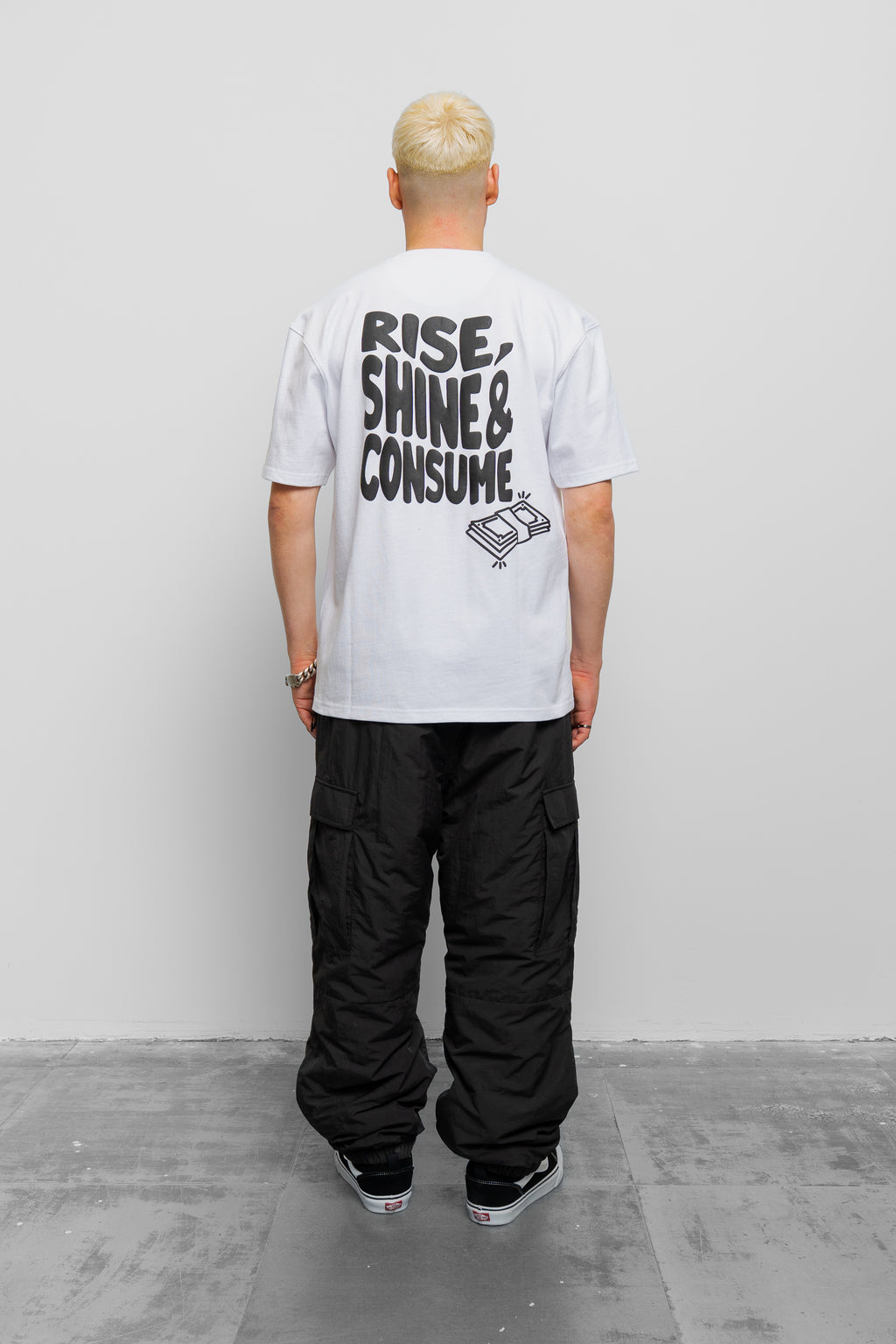 WHITE RISE TEE