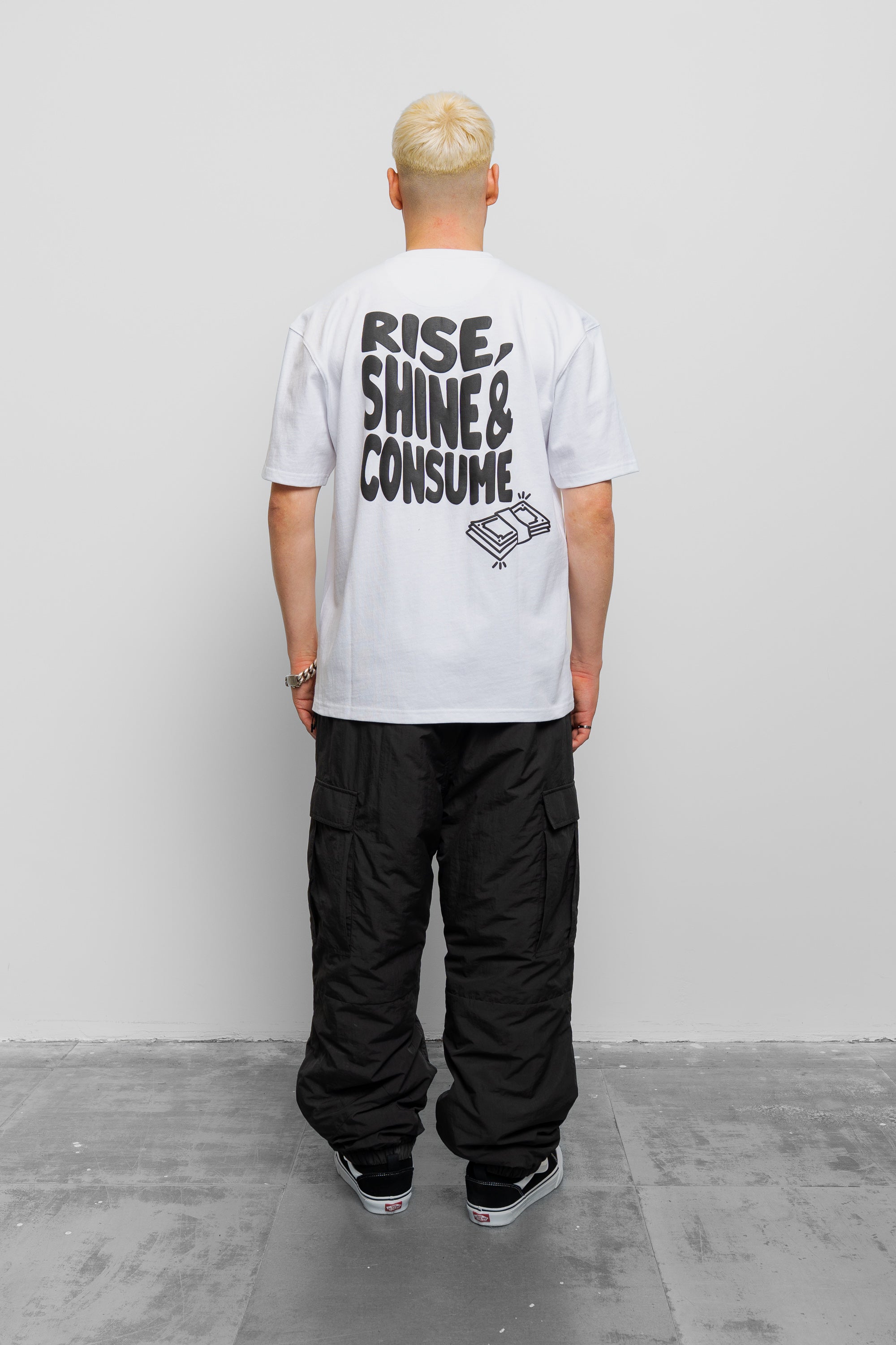 WHITE RISE TEE
