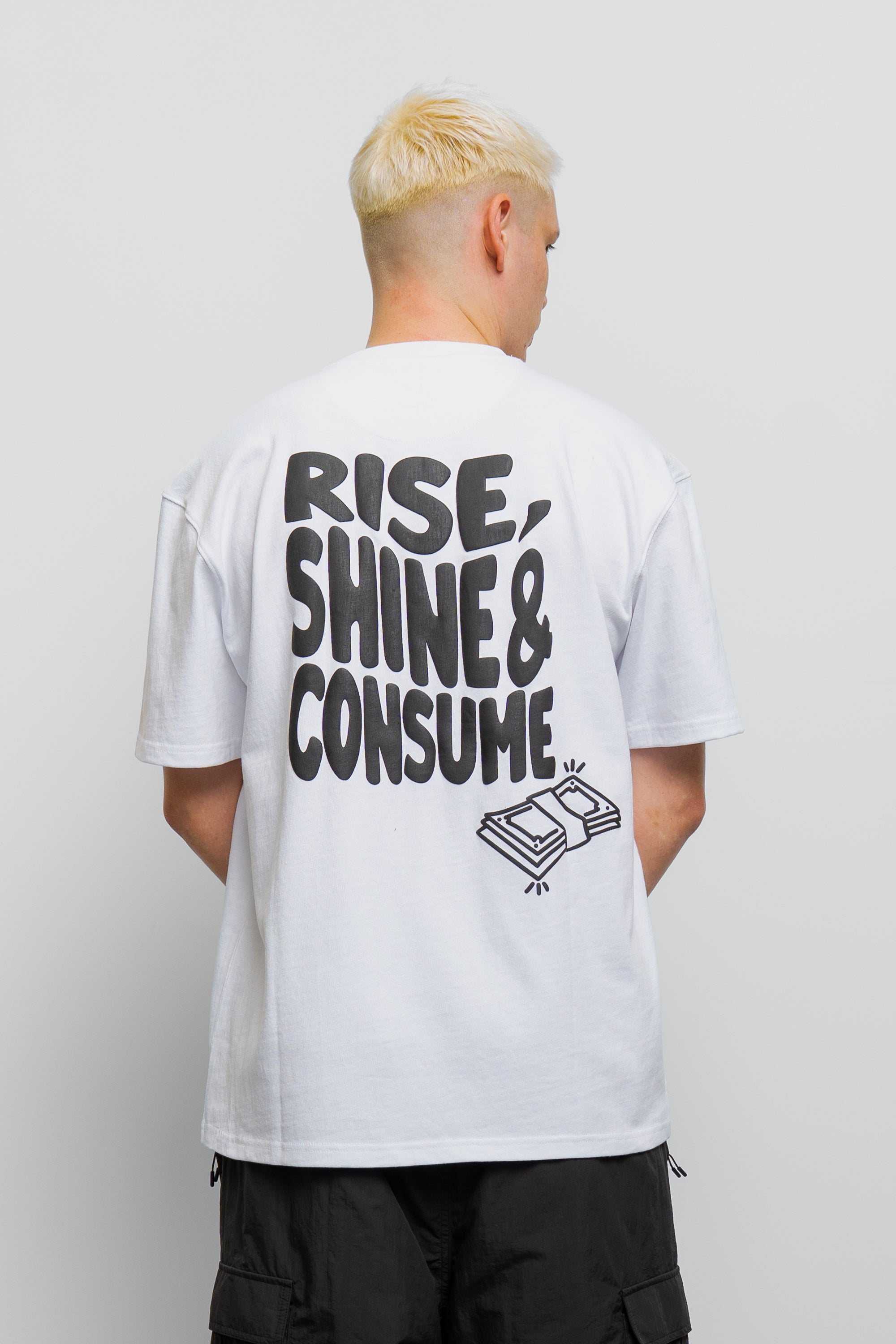 WHITE RISE TEE