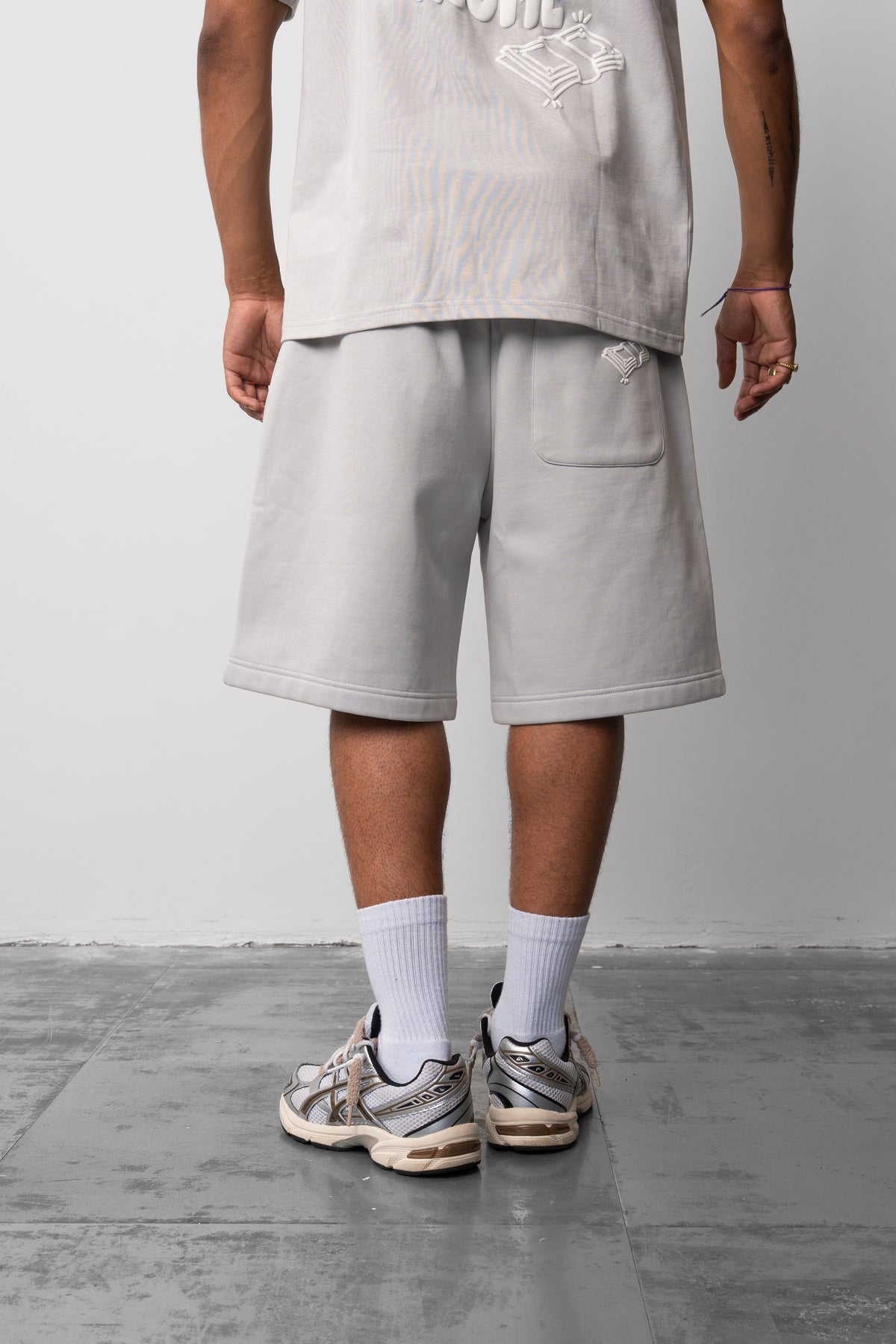 Rise, Shine & Consume Sweat Shorts - Grey