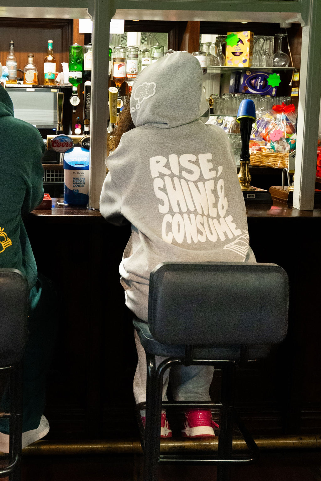 GREY MARL RISE HOODIE