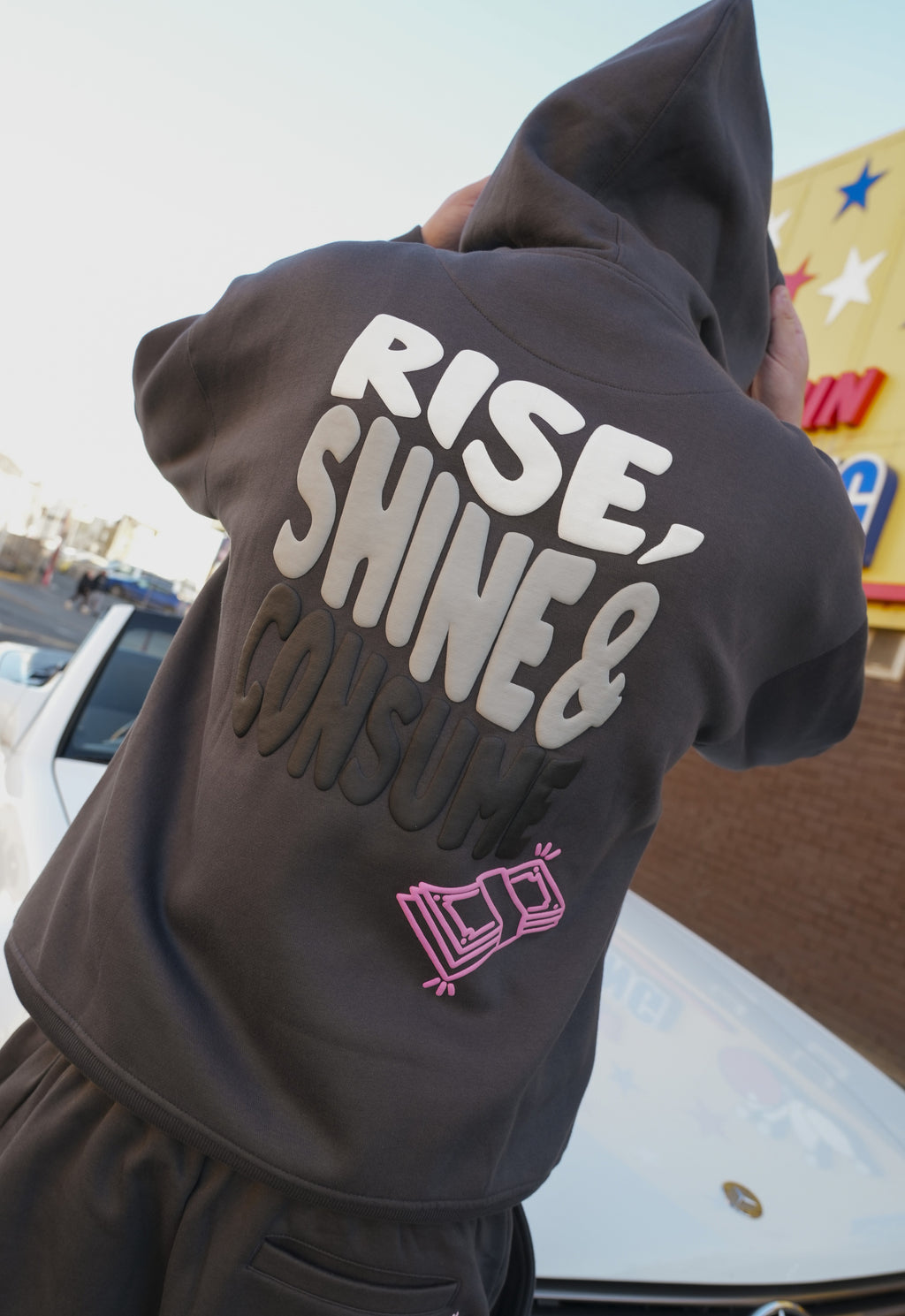 CHARCOAL RISE HOODIE