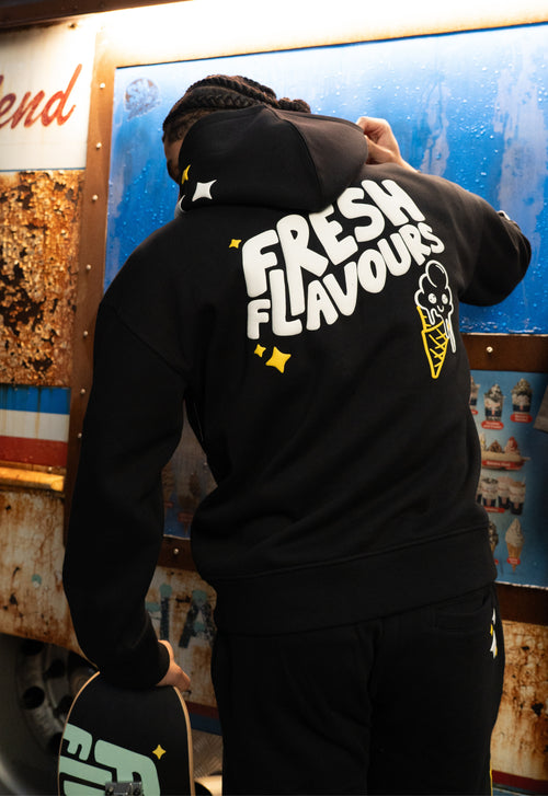 BLACK FRESH FLAVOURS HOODIE